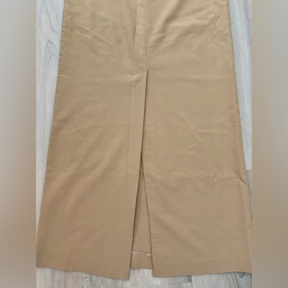 Vintage EFRECH ETTS Maxi Skirt size 9 in  Khaki with fringe belt - Picture 6 of 7